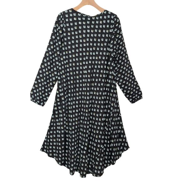 MASAI Copenhagen Noculla Midi Dress Womens Medium Black Bias Stylish Modern - Picture 3 of 12